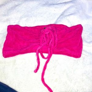 Hot pink beach top